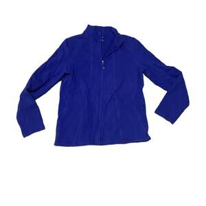 Talbots blue lightweight full zip jacket woman’s size medium